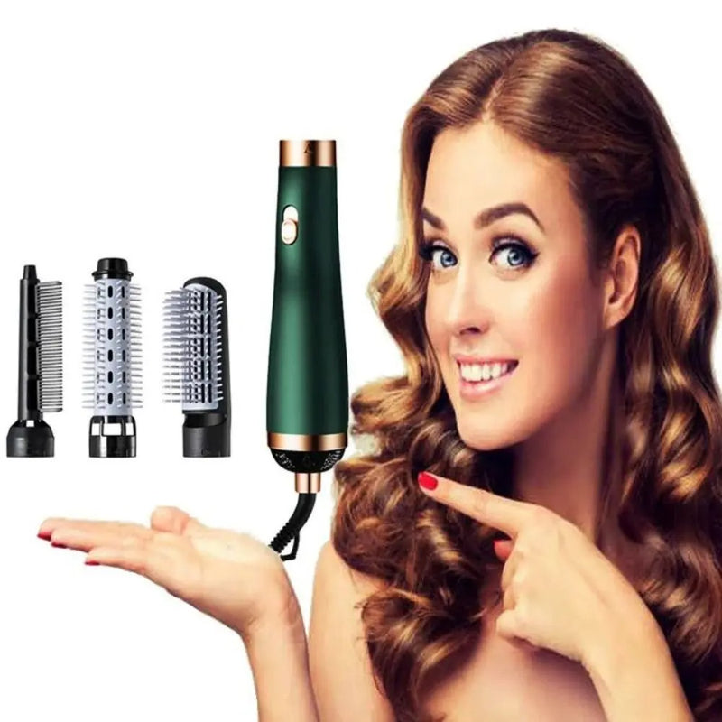 Multifunctional 3-in-1 Hair Dryer Brush with Replaceable Combs